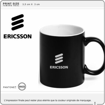 Tasse noire Ericsson New objet Media, Nom.