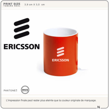 Tasse rouge Ericsson New objet Media, Nom.
